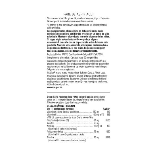 Solgar Fórmula VM-75 90 comp