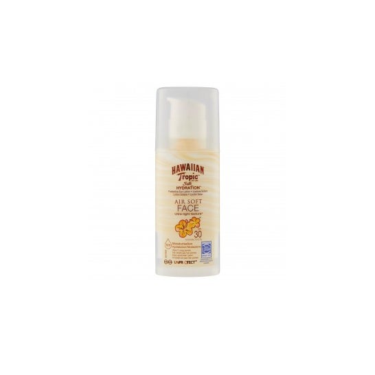 Hawaiian Tropic Silk Hydration Air Soft Loción Solar Facial SPF30 50 ml