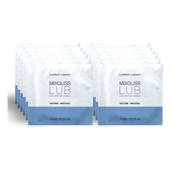 Mixgliss Natural Water Based Lubricant 12 Single Dose 4ml