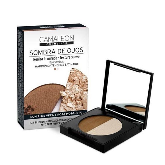 Camaleon Cosmetics Sombra de Ojos Marrón + Beige 2,3g