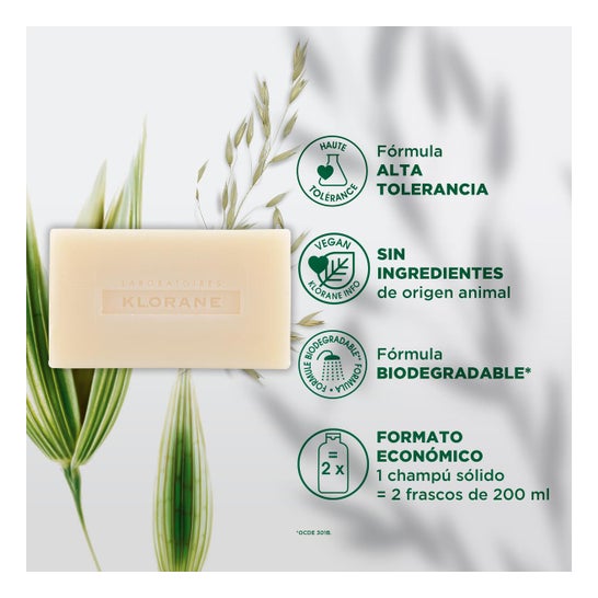 Klorane Champú Sólido a la Avena 80gr