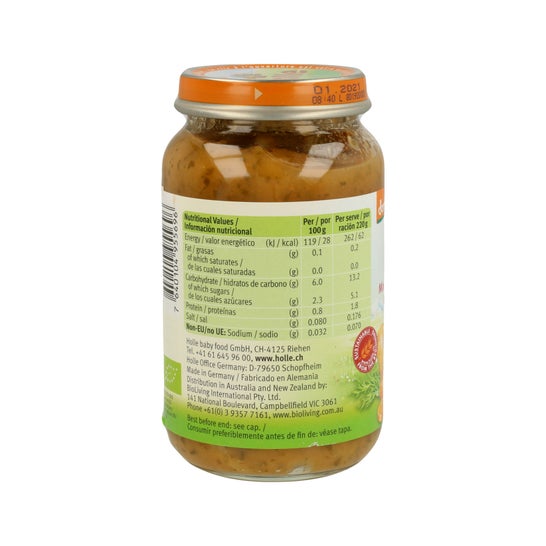 Holle Tarrito Verduras con Arroz +8 M 220 g