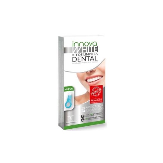 Bianco Innovativo 1 Applicatore + 4 Kit di Sostituzione Pulizia Dentale
