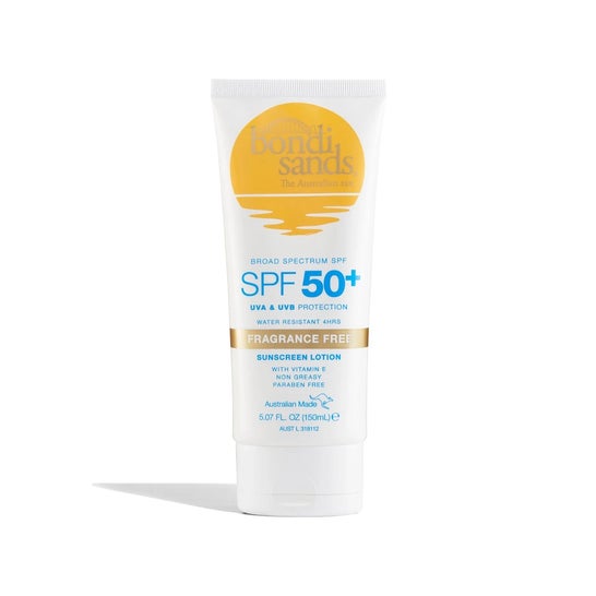 Bondi Sands Sunscreen Lotion Fragance Free Body SPF50+ 150ml