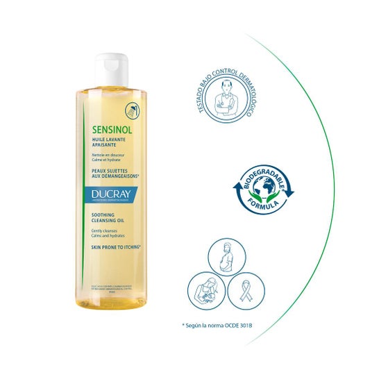 Ducray Sensinol Aceite Limpiador Calmante 400 ml