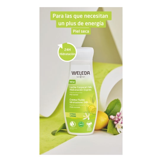 Weleda Leche Corporal 24H Hidratación Exprés de Citrus 200 ml