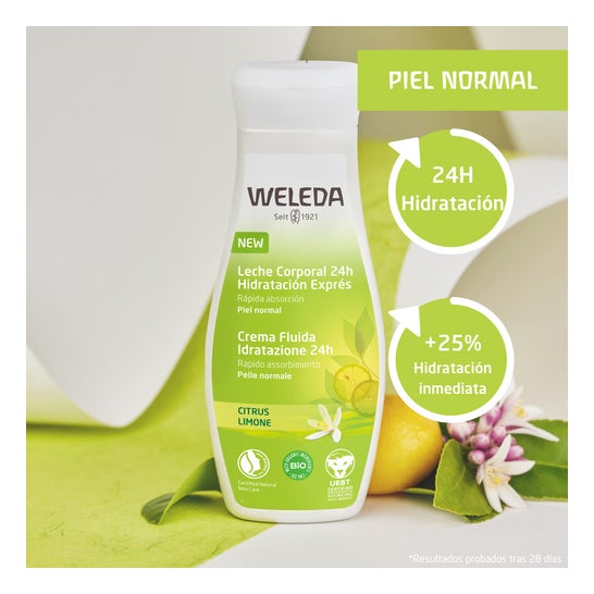 Weleda Leche Corporal 24H Hidratación Exprés de Citrus 200 ml