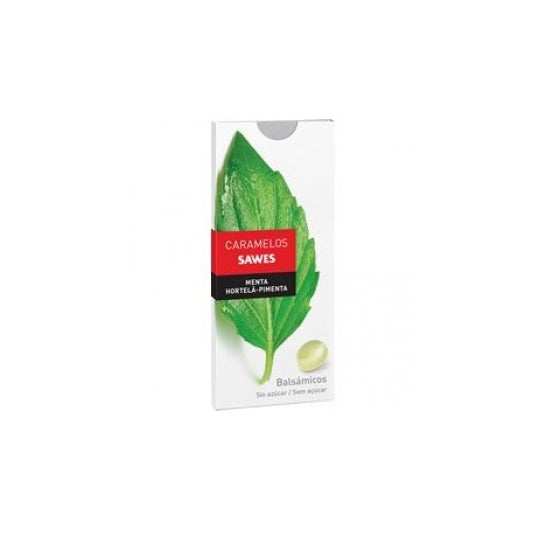 Sawes Caramelos Balsámicos Sin Azúcar Sabor Menta en blister 22 g
