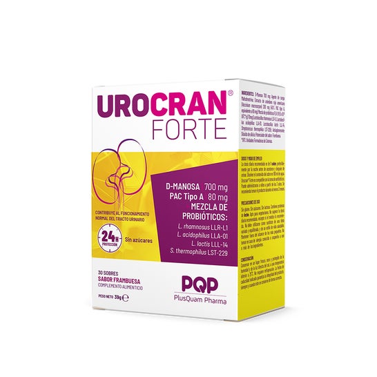 Urocran Forte Arandano Rojo + Prob D-manosa 30 Sobres Urocran,  (Código PF )