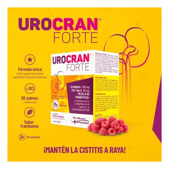 Urokran Forte Arandano Rot + Prob D-Griff 30 Kuverts Urokran Forte Arandano Rot + Prob D-Griff 30 Kuverts