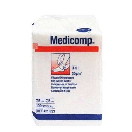 Medicomp Compresas No Esteriles 7,5x7,5cm 5uds