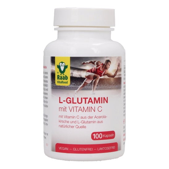 Raab Vitalfood L-Glutamin mit Vitamin C 100 Kapseln