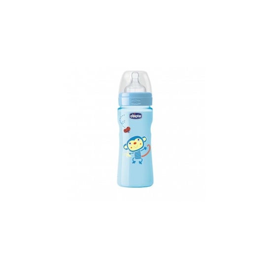 Bottiglia di silicone 330ml blu a flusso rapido 4m