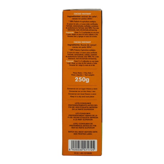 Alternativa3 Cacao Instantáneo Ecológico 250 g