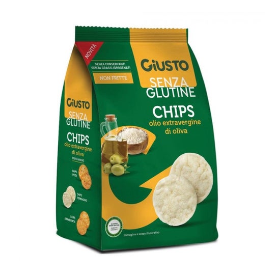 Giusto Senza Glutine Chips Olio Extra Vergine di Oliva Bio 40g
