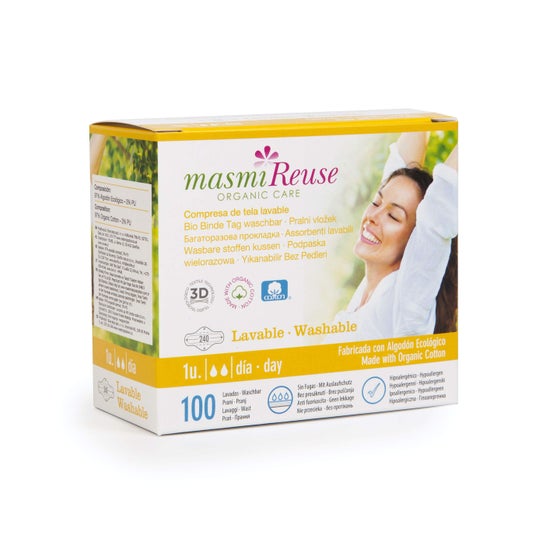 Masmi vaskbar klud Dia-kompres med vinger