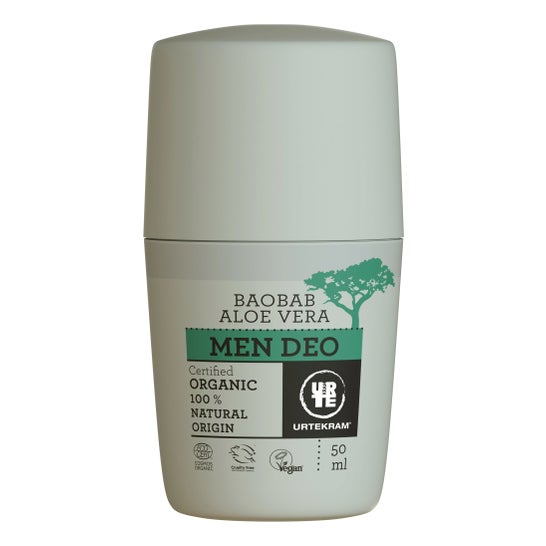 Urtekram Deodorant Roll-on Männer Baobab und Aloe 50ml