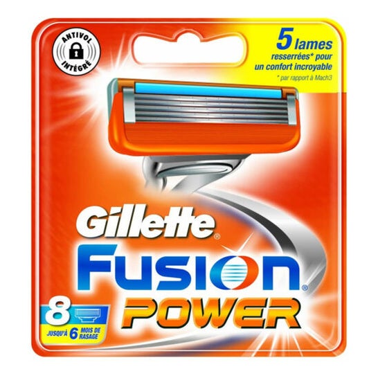 Gillette Fusion5 Power Ricarico Rasoio 8 Unità