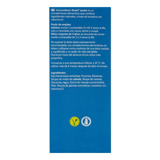 Inmunoferon Strath Vitality Jarabe 250ml Inmunoferon Strath Vitality Jarabe 250ml
