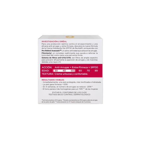 L'Oréal Revitalift Crema hidratante día SPF30+ 50ml