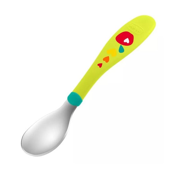 Chicco Pack Cubiertos Inox +18m Verde Chicco Pack Cubiertos Inox +18m Verde