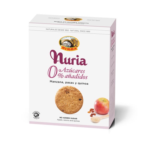 Nuria Galletas 0% Azucar Añadido Manzana Pasas Quinoa 410g
