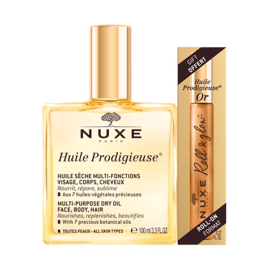 Nuxe Huile Prodigieuse + Huile Prodigieuse Or Roll&Glow Roll-On