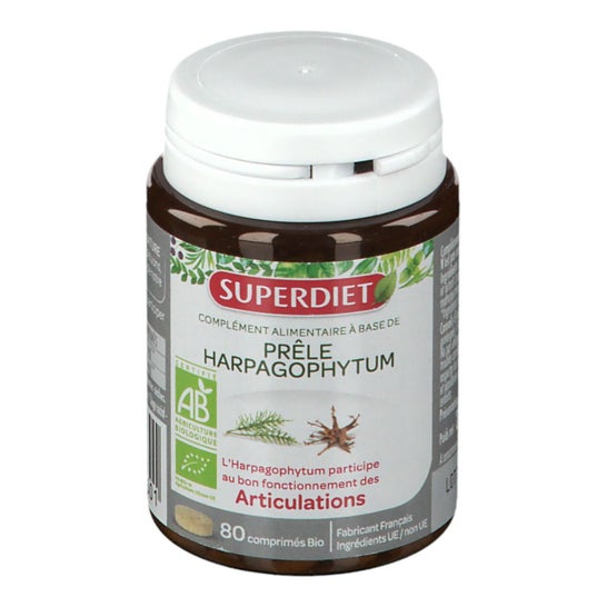 Super Dieet Paardenstaart Harpagophytum Organische 80 tabletten