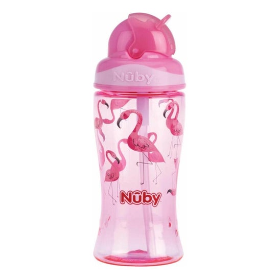 Nuby Flip-It Vaso Aprendizaje Rosa 360ml 1ud