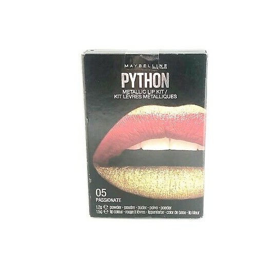 Maybelline Python Metallic Lip 05 Passionate Kit 12g