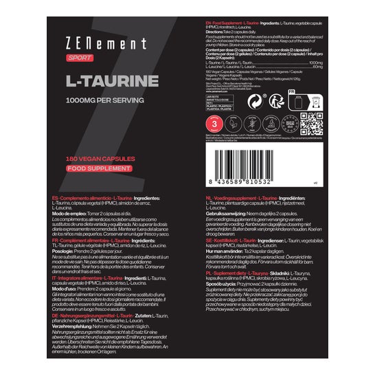 Zenement L-Taurina 180vcaps