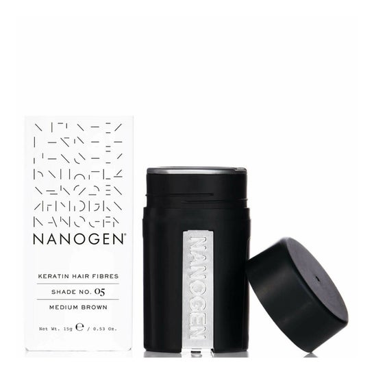 Nanogen Fibras Keratina Castaño Medio 15g