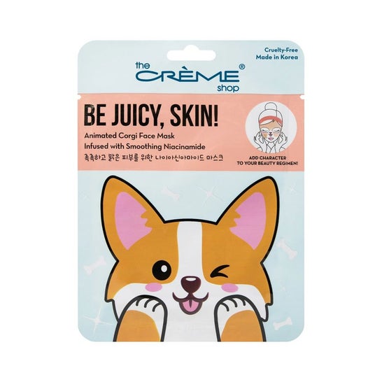 The Creme Shop Be Juicy Skin Animated Corgi Face Mask 1ud