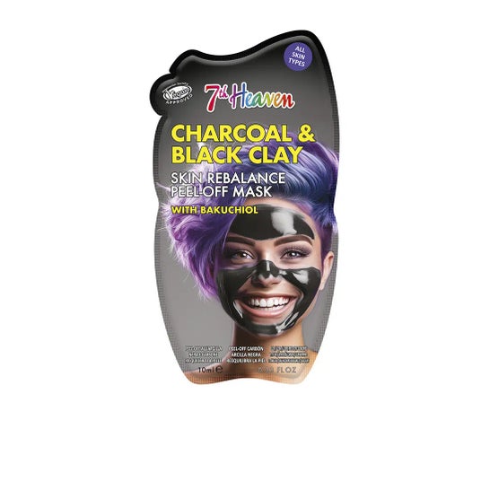 7th Heaven Charcoal & Black Clay Mascarilla Peel-Off 10 ml
