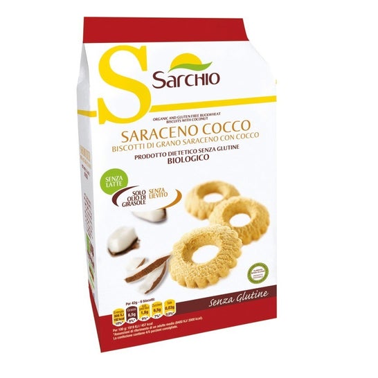Sarchio Galletas Trigo Sarraceno Coco Sin Gluten 200g