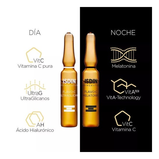 ISDIN Isdinceutics Flavo-C Pack Ultraglican 10amp + Melatonin 10amp ISDIN Isdinceutics Flavo-C Pack Ultraglican 10amp + Melatonin 10amp