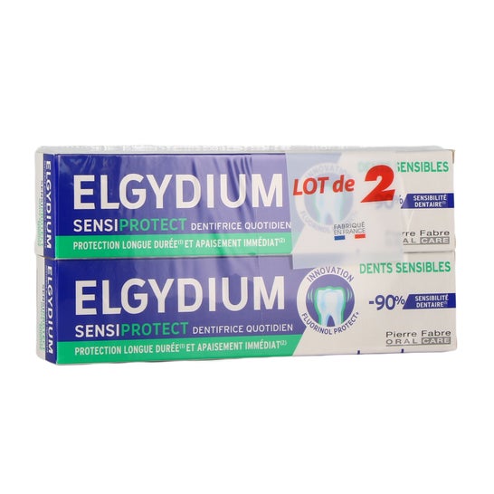 Elgydium Sensiprotect Daily Toothpaste Sensitive Teeth 2x75 ml