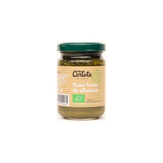 Carlota Organic Pesto Verde de Albahaca 140g
