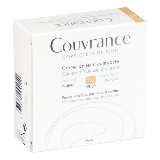 Avène Couvrance Matte Finish Compact Cream Natural 10g