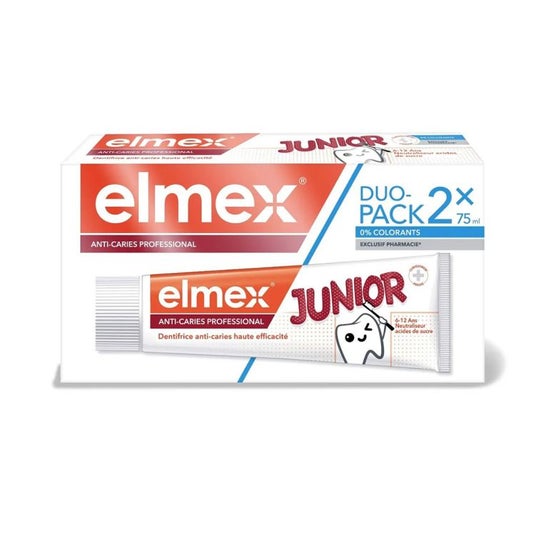 Elmex Pack Dentífrico Anticaries Professional Junior 2x75ml