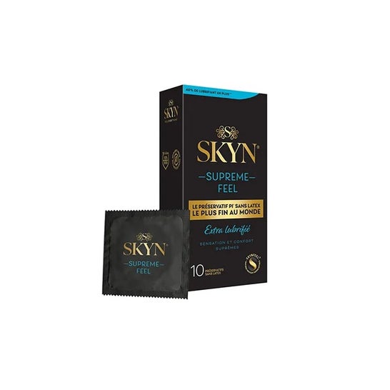 Skyn Supreme Feel Extra Lubricado Preservativo 10 uds
