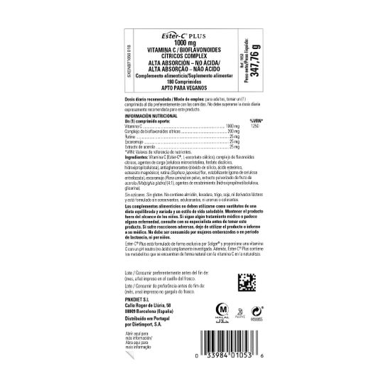 Solgar Ester-C Plus Vitamina C 1000mg 180comp