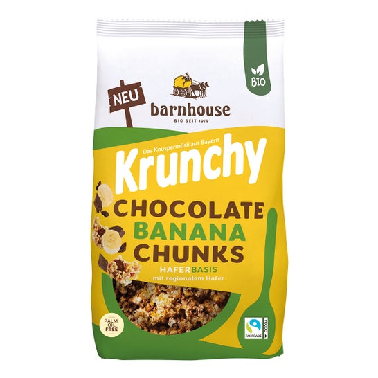 Barnhouse Muesli Krunchy Chocolate Banana Chunks Bio 450 g