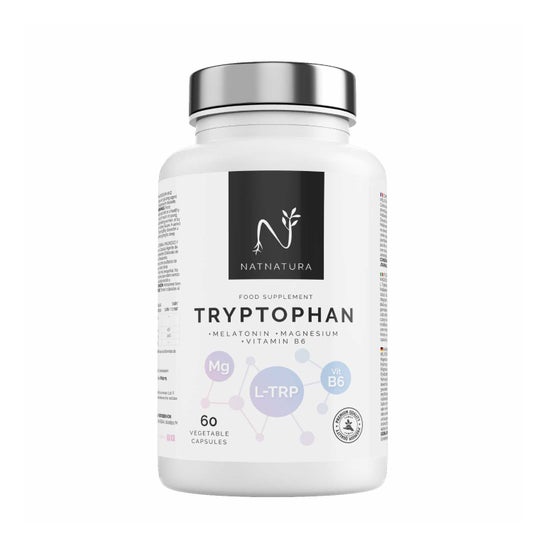 Natnatura Triptófano con melatonina + Magnesio + Espirulina 60caps