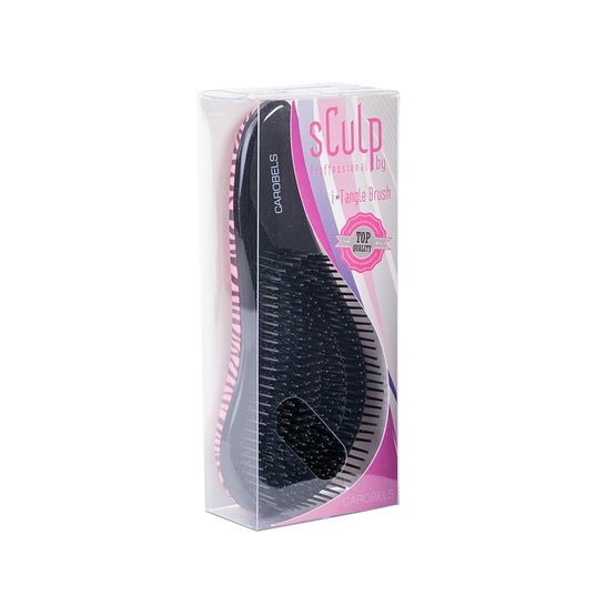 Sculpby I-tangle Brush Zebra Pink