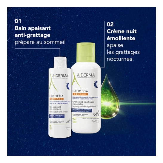 A-Derma Exomega Crema de Noche Reparadora 400ml