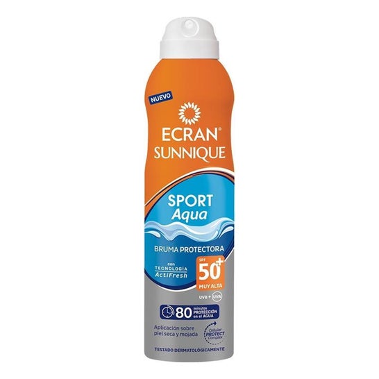 Ecran Sunnique Sport Aqua Bruma Protectora Spf50+ 250ml