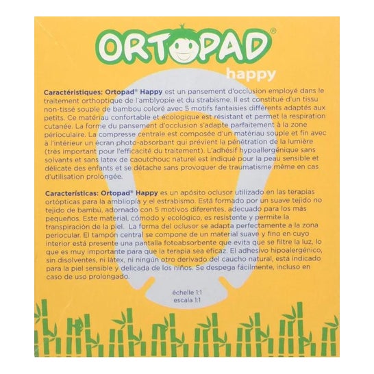 Ortopad® Happy junior eye patch 20uds Ortopad® Happy junior eye patch 20uds