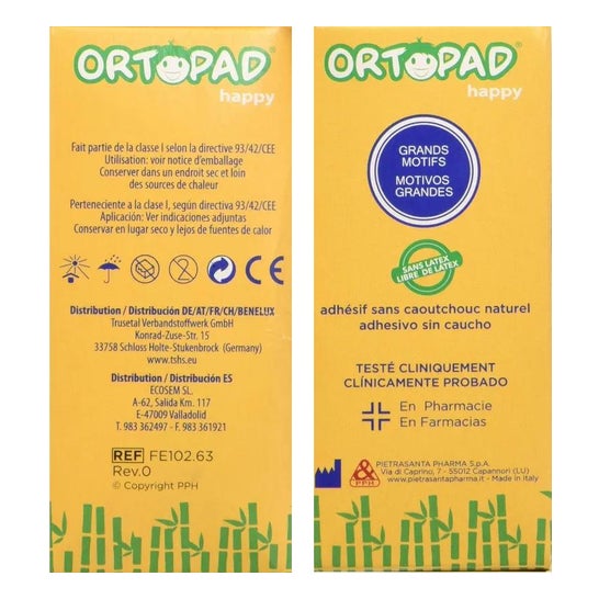Ortopad® Happy junior eye patch 20uds Ortopad® Happy junior eye patch 20uds