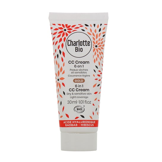Charlotte Bio CC Cream 6 en 1 Piel Seca y Sensible Gold 30ml
